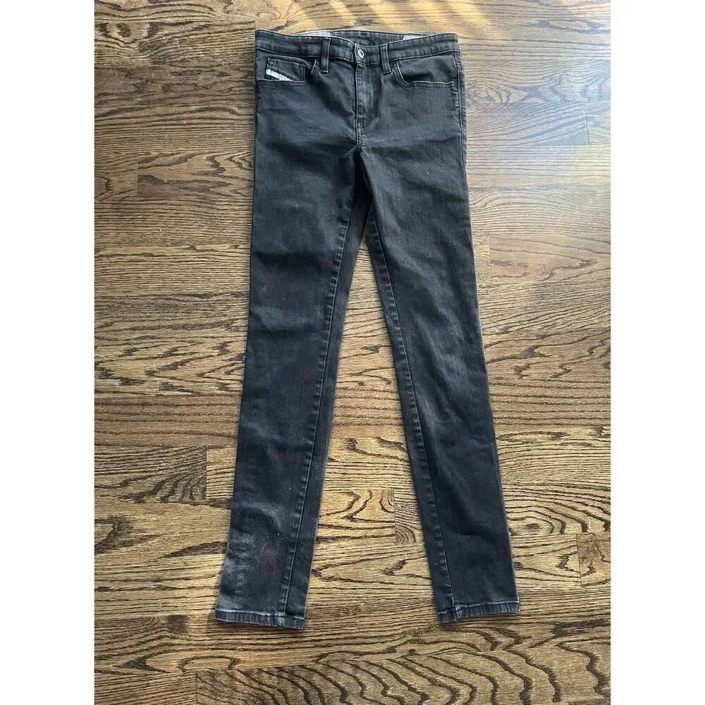 Diesel Skinzee women black stretch jeans Sz 30 wash 0813E